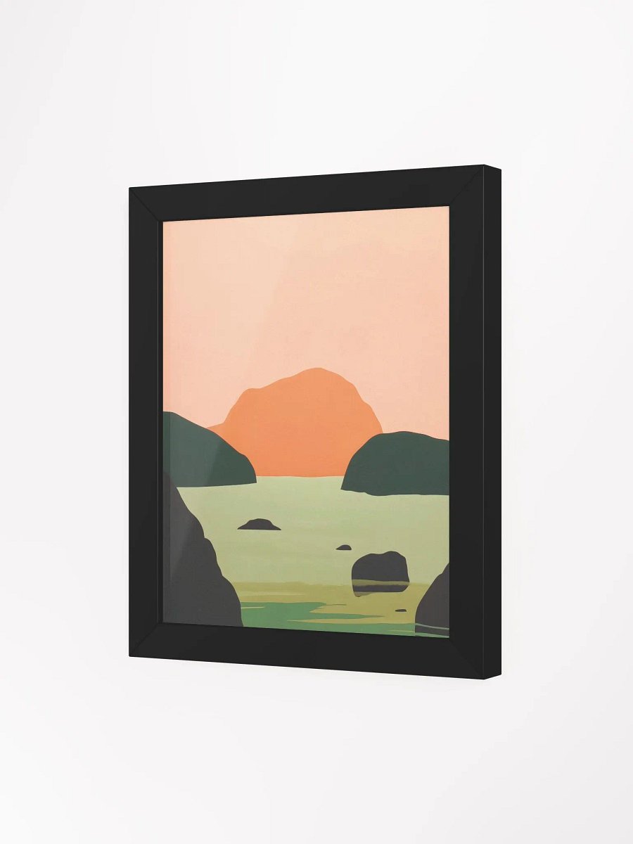 Framed Poster of a Minimal Sunset product image (3)