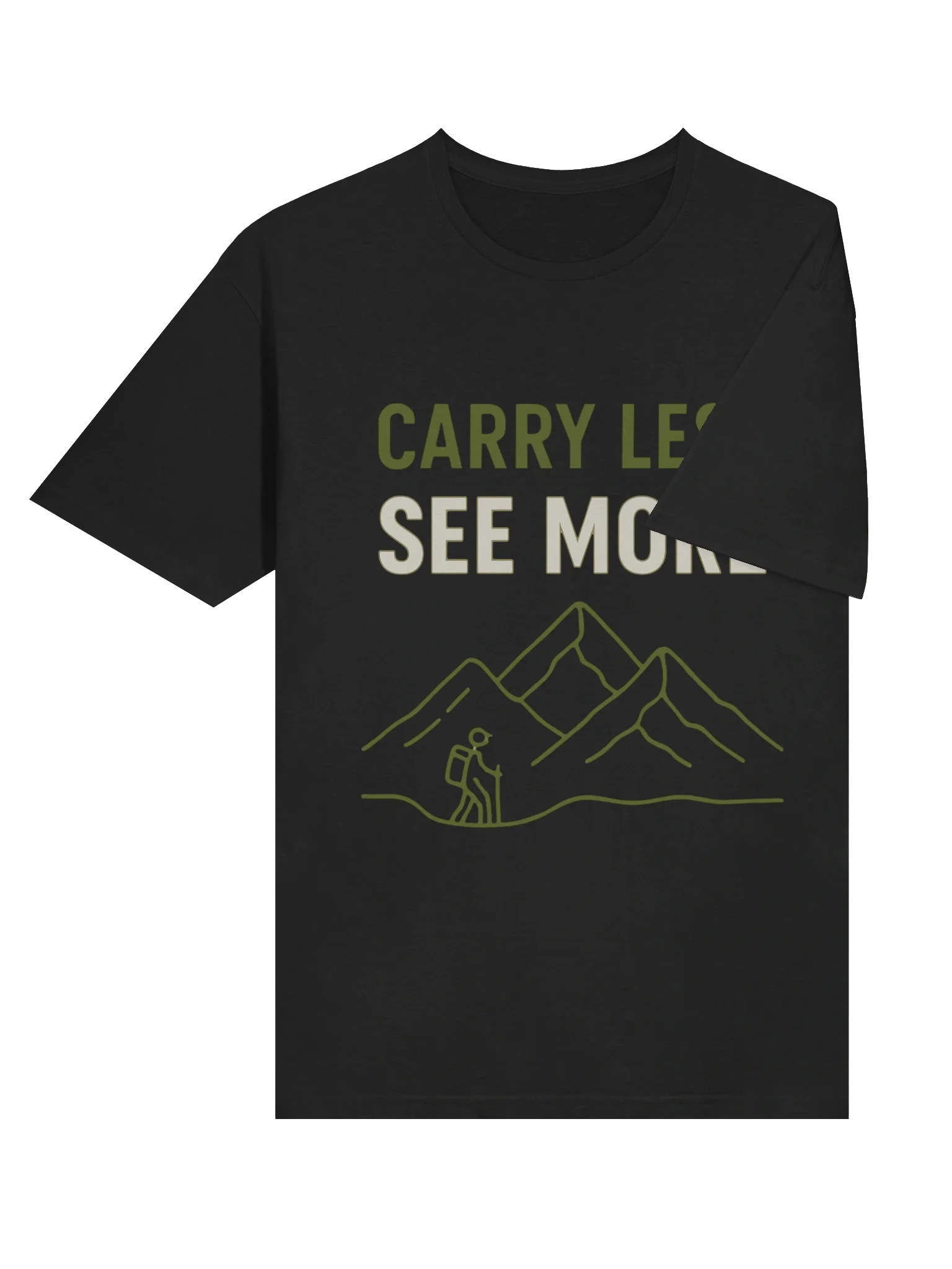 CARRY LESS, SEE MORE ULTRALIGHT BACKPACKING T-SHIRT product image (47)