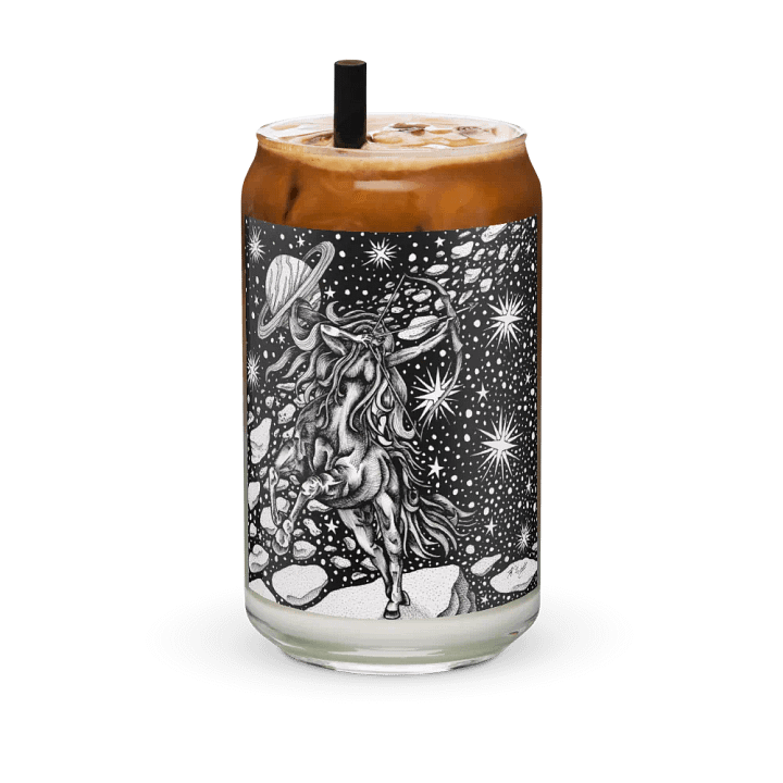 Sagittarius Zodiac Can-Shaped Glass product image (2)