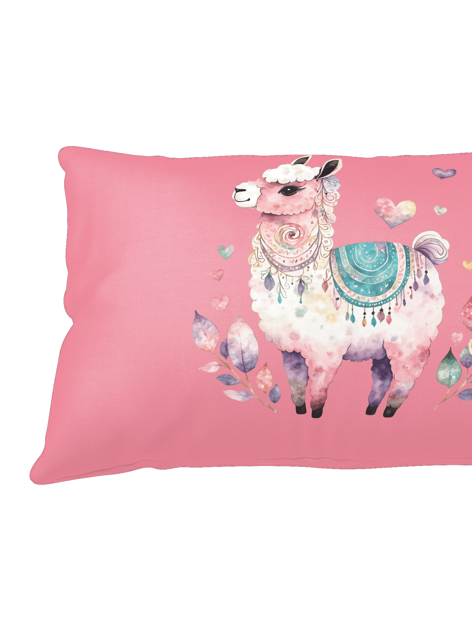 Whimsical Llama Throw Pillow – “Love Never Fails” Reversible Design product image (5)