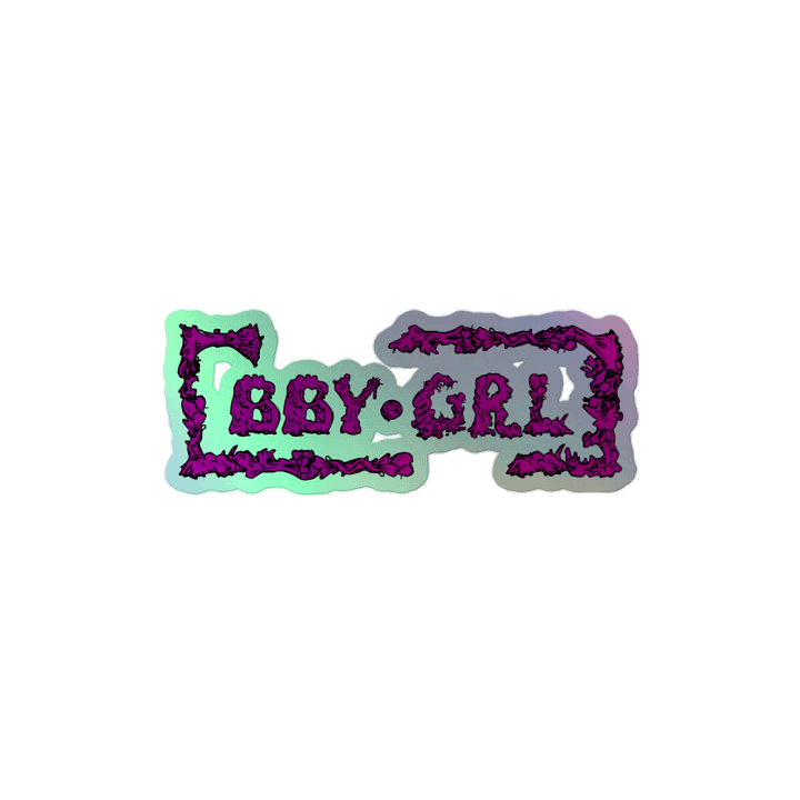 BBY GRL HOLO STICKER product image (2)