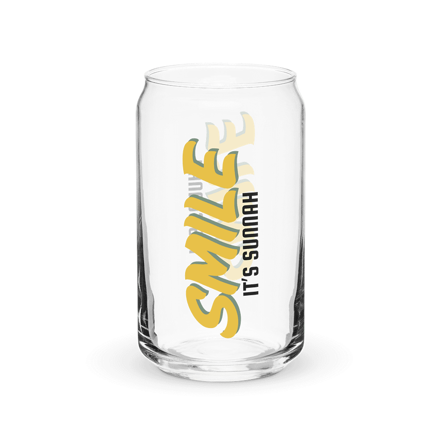 "Smile It's Sunnah" Glass in Golden Yellow product image (3)