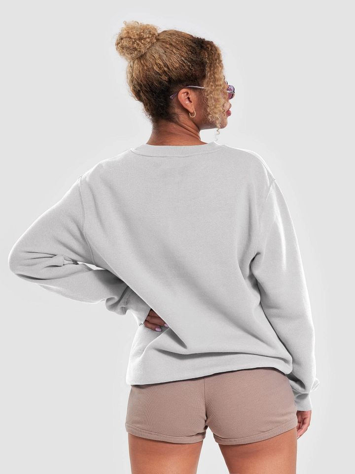 Plain Color White Heather Sweatshirt product image (2)
