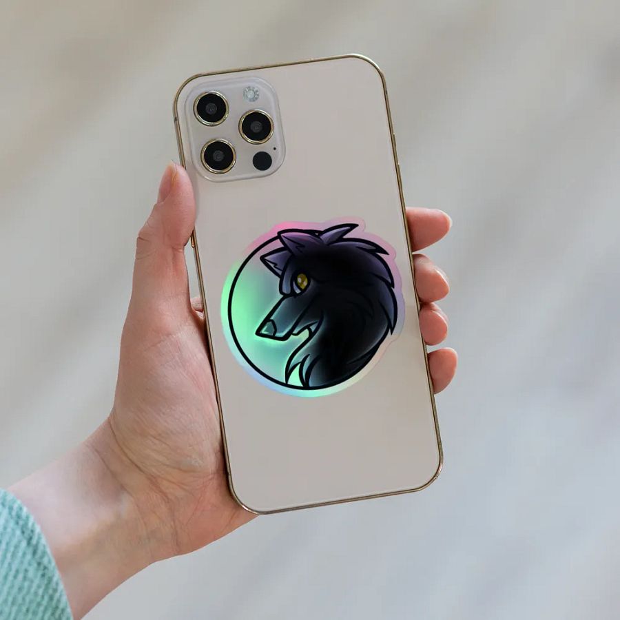 Lone Wolf Holographic Sticker Set product image (8)