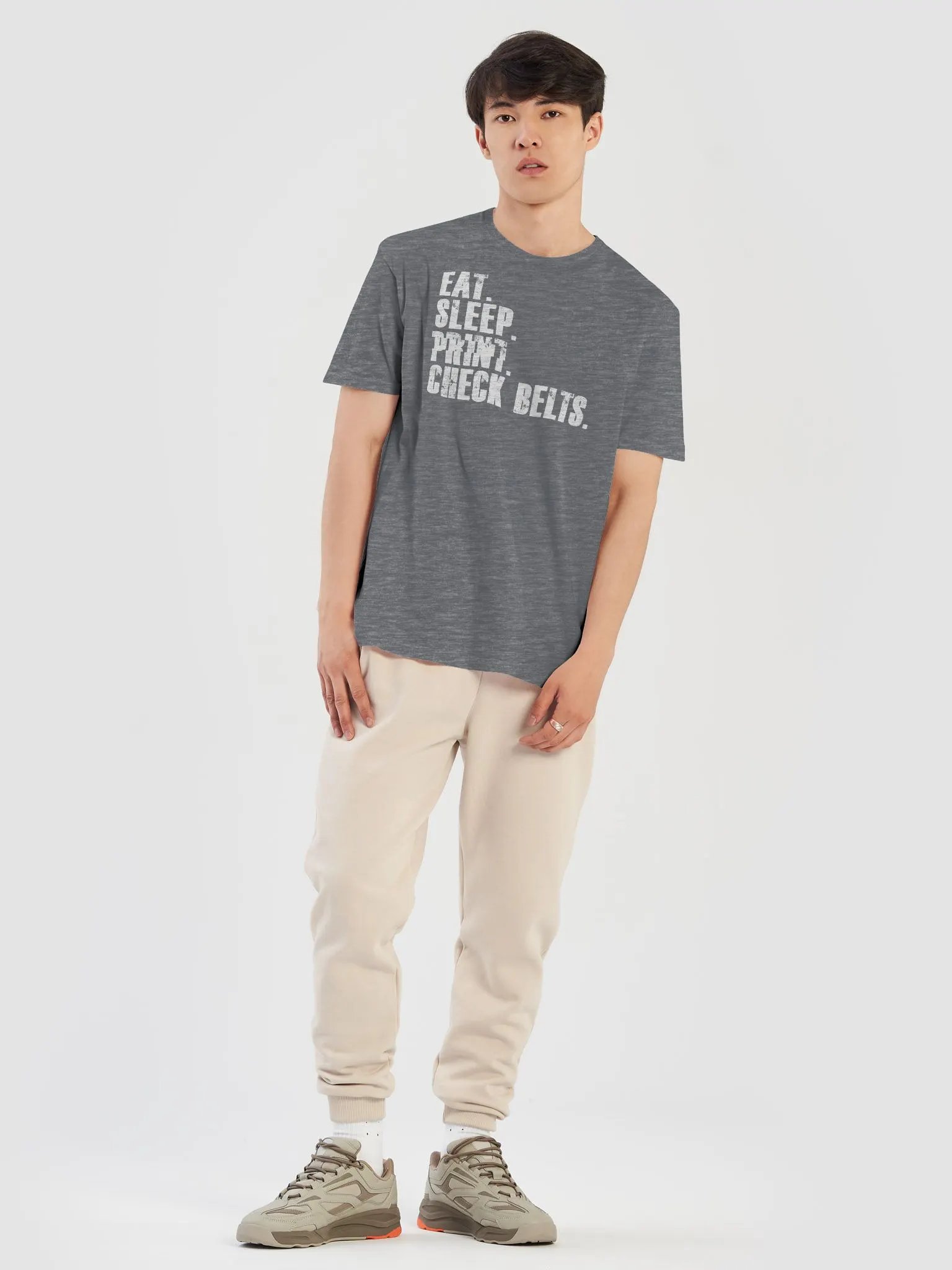 Eat Sleep Print Check Belts - Gildan 64000 Unisex Softstyle T-shirt product image (39)