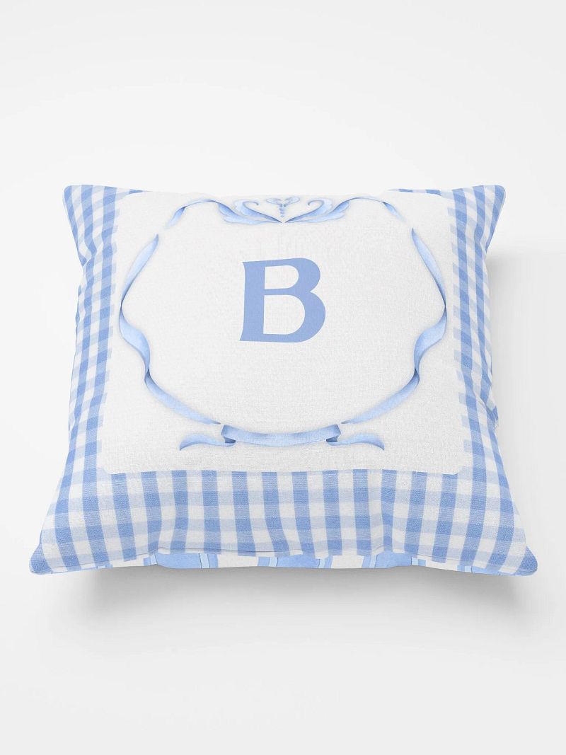 Blue Preppy Charm Pillow B