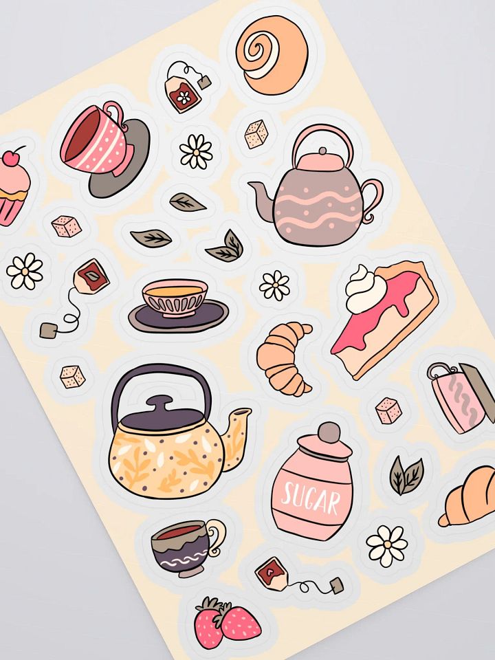 Whimsical Tea Party Sticker Sheet product image (2)