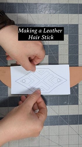 I made this leather hair stick like a year ago and only just got around to editing a short for it. I am a chaos goblin with z...