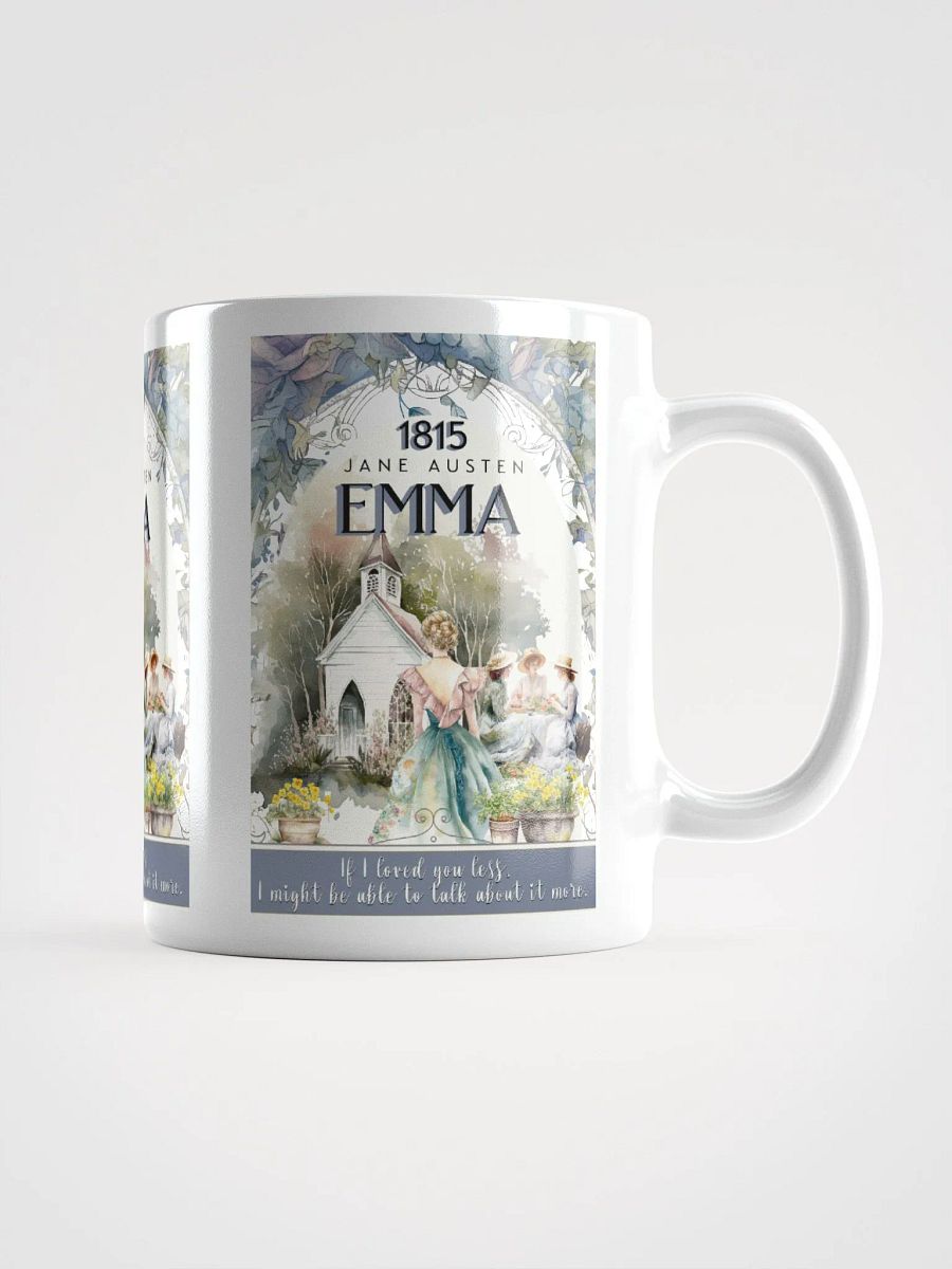 Jane Austen Coffee Mug, Emma Historical Romance Coffee Cup Bookish Literary Jane Austen Fan Art Gift for Her, Bookclub Gift product image (1)