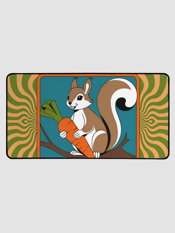 desk mat: Trippy vibe, pooky in a tree with a carrot. psychedelic product image (1)