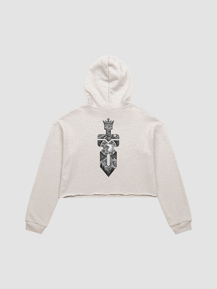 Crop Top Hoodie (Black Logo) product image (4)