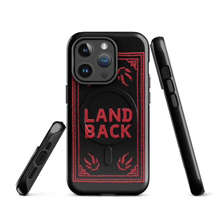 Land Back Red and Black iPhone® Tough Case product image (3)