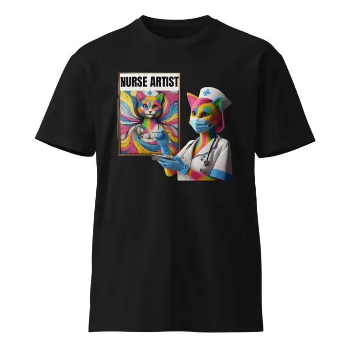 Nurse Artist Cat Unisex Tee product image (1)