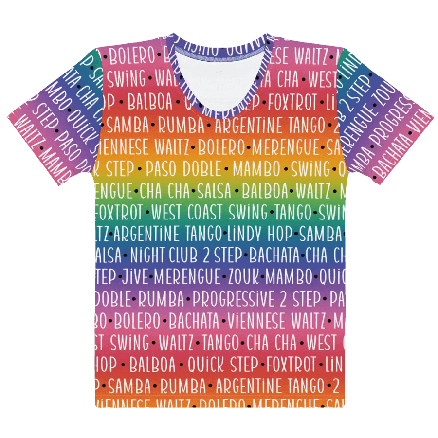 Rainbow Ballroom Dancer's T-shirt for Women product image (5)