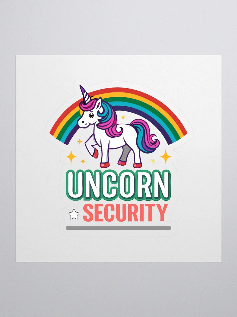 Unicorn Security Kiss Cut Stickers product image (1)