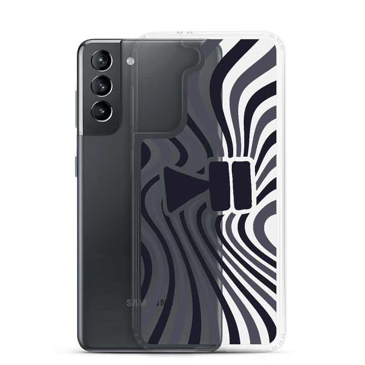 Clear Case Samsung Wavy Dark Blue - PleyPoze product image (2)