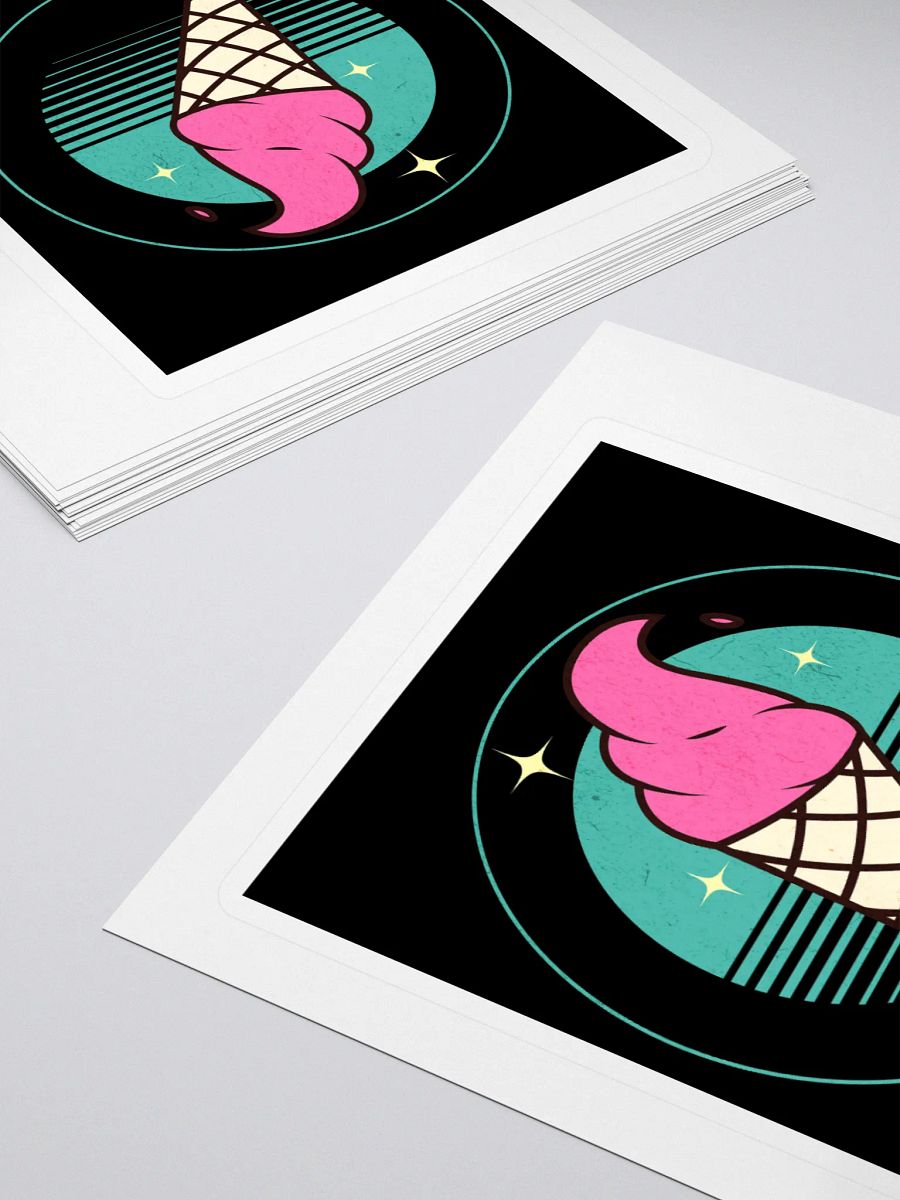 Vintage Ice Cream Cone Stickers product image (4)