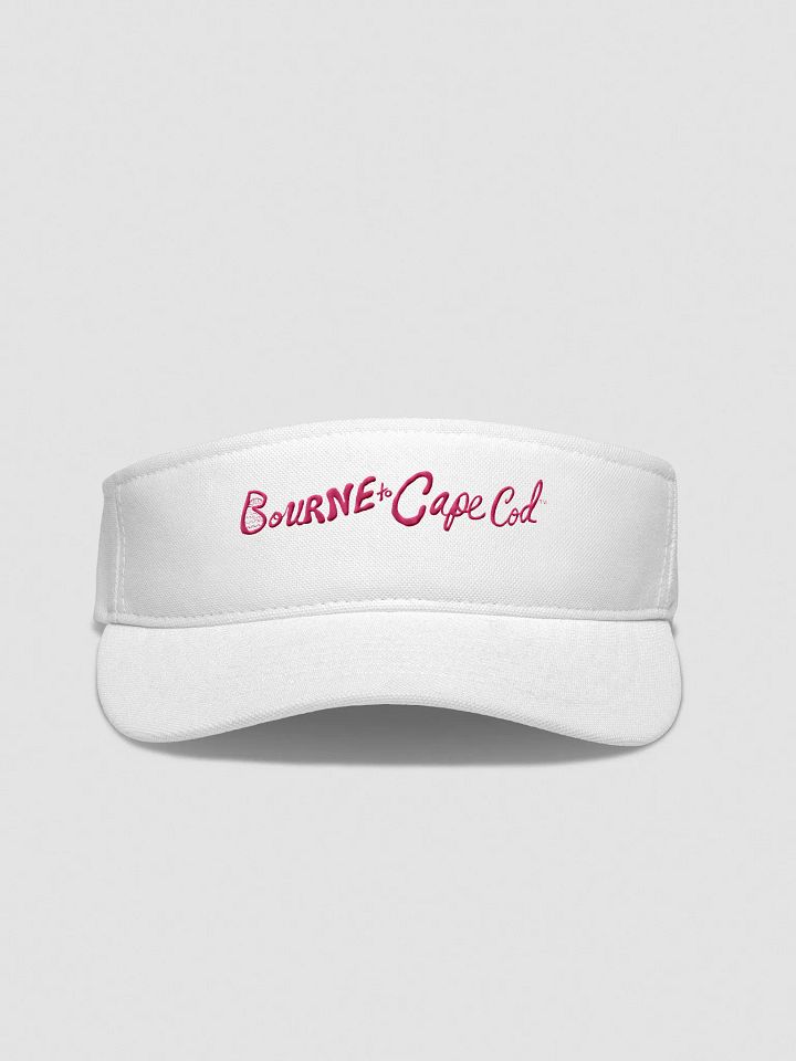 Women's | BOURNE to Cape Cod™ | Embroidered Flexfit Visor | Moisture-Wicking | Fast-Drying | Low Profile | Coastal Performance Style | Pink Embroidered Logo product image (14)