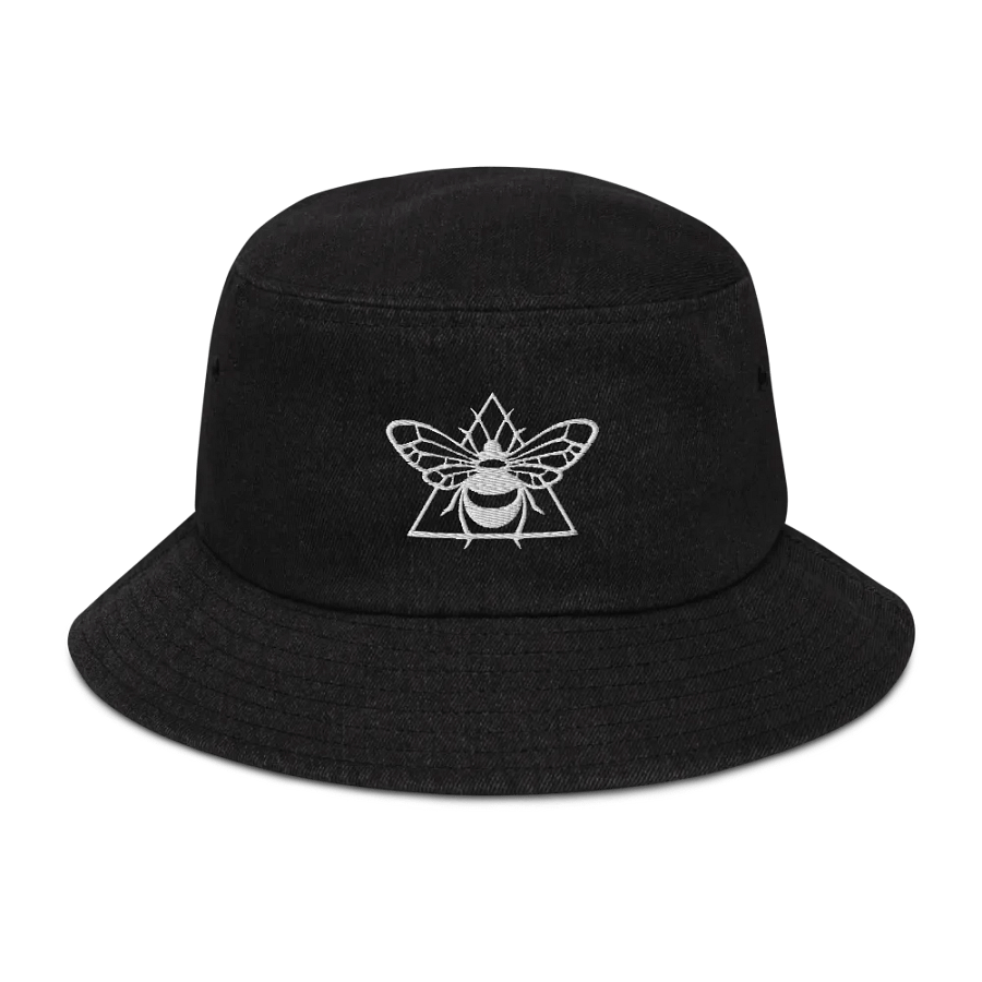 aribee embroidered denim bucket hat product image (1)