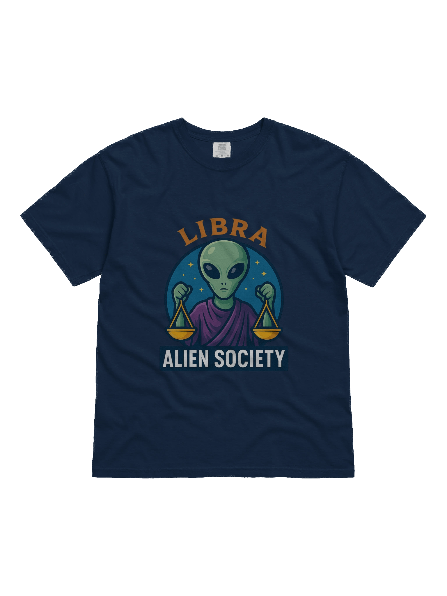 Libra Alien Society Scales of Justice T-Shirt product image (7)