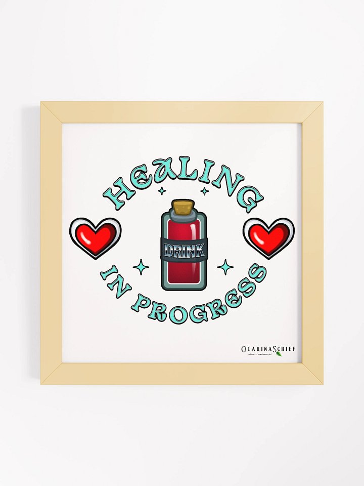 Healing In Progress Framed High-Quality Matte Poster product image (1)
