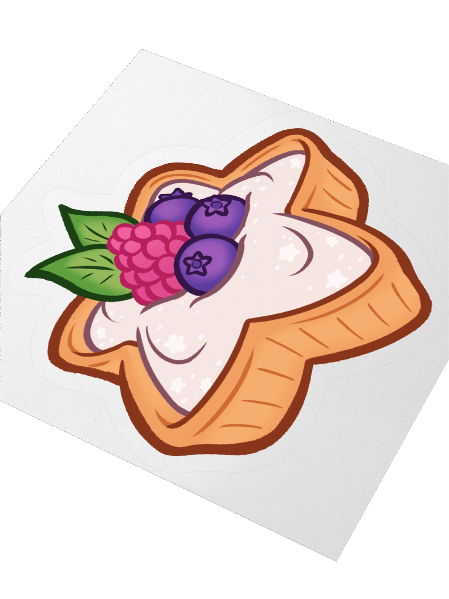 Fruit Tart | Star Desserts Sticker Series product image (3)