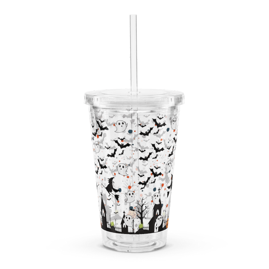 Whimsical Halloween Scene: 16 oz Double Wall Tumbler product image (8)