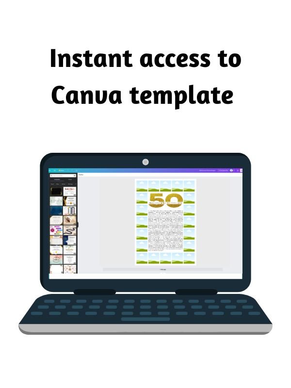 50 Reasons Why We Love You Photo Collage Canva Template product image (4)