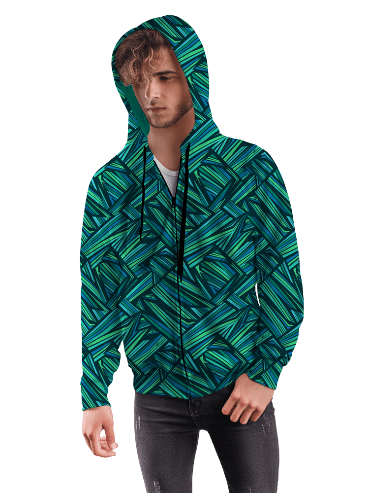 Aqua Angles | Recycled Unisex ZIP Hoodie product image (1)