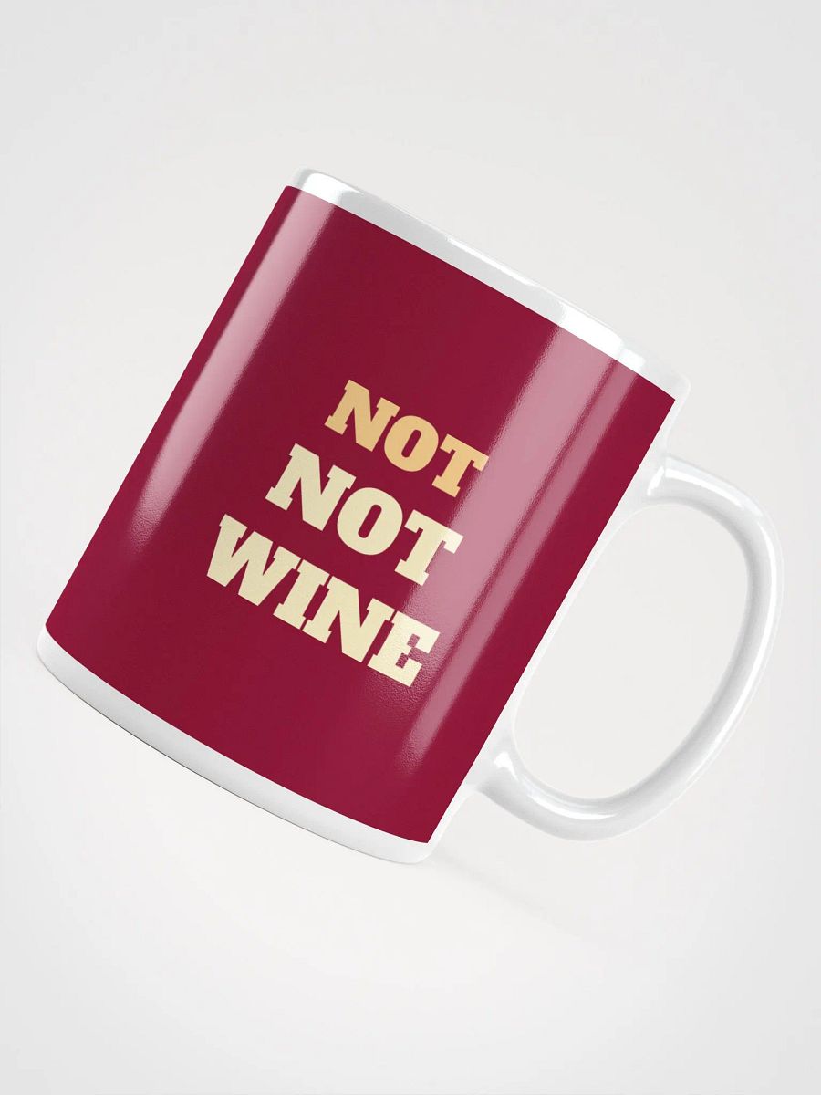 Breakfast Wine - Not Not Wine Ceramic Mug - Whimsical 11 oz or 15 oz Beverage Cup product image (4)