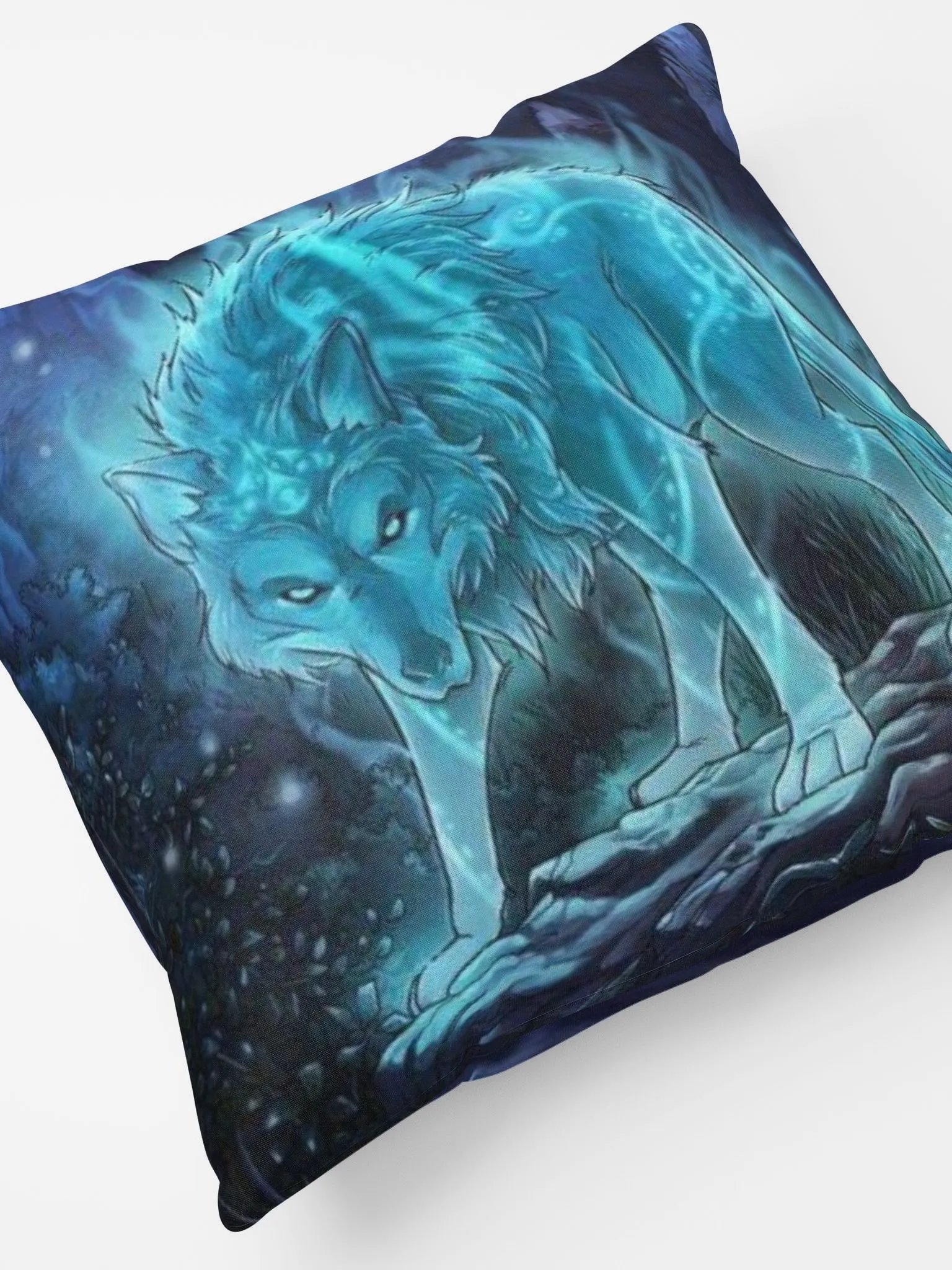 spirt wolf with wings pillow product image (3)