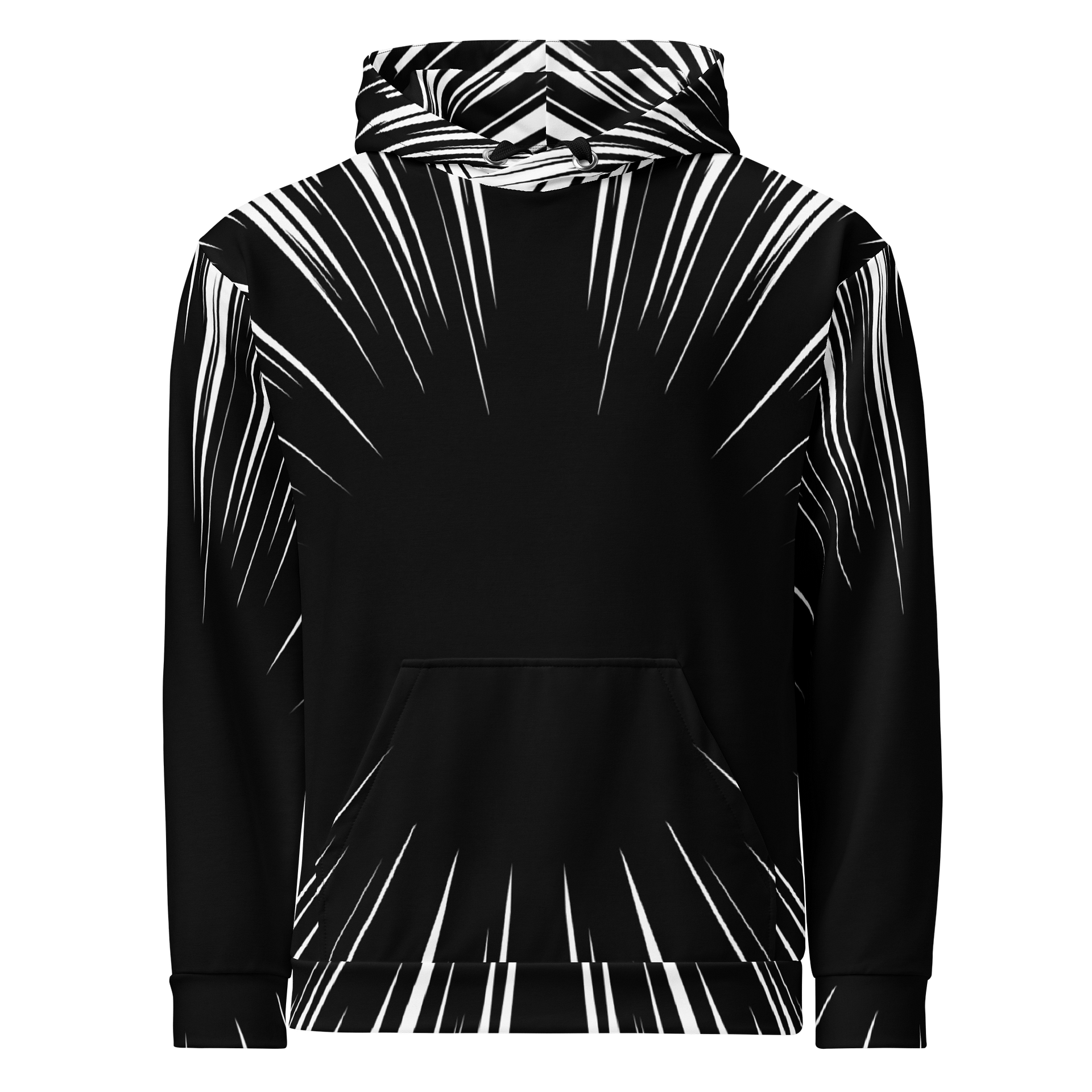 Radial All-Over Print Recycled Unisex Hoodie | Eco-Friendly Streetwear | Bold Sustainable Fashion product image (1)