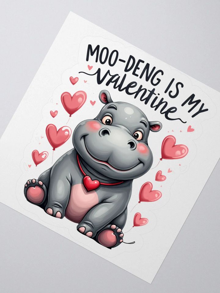 Moo-Deng is My Valentine Stickers product image (4)