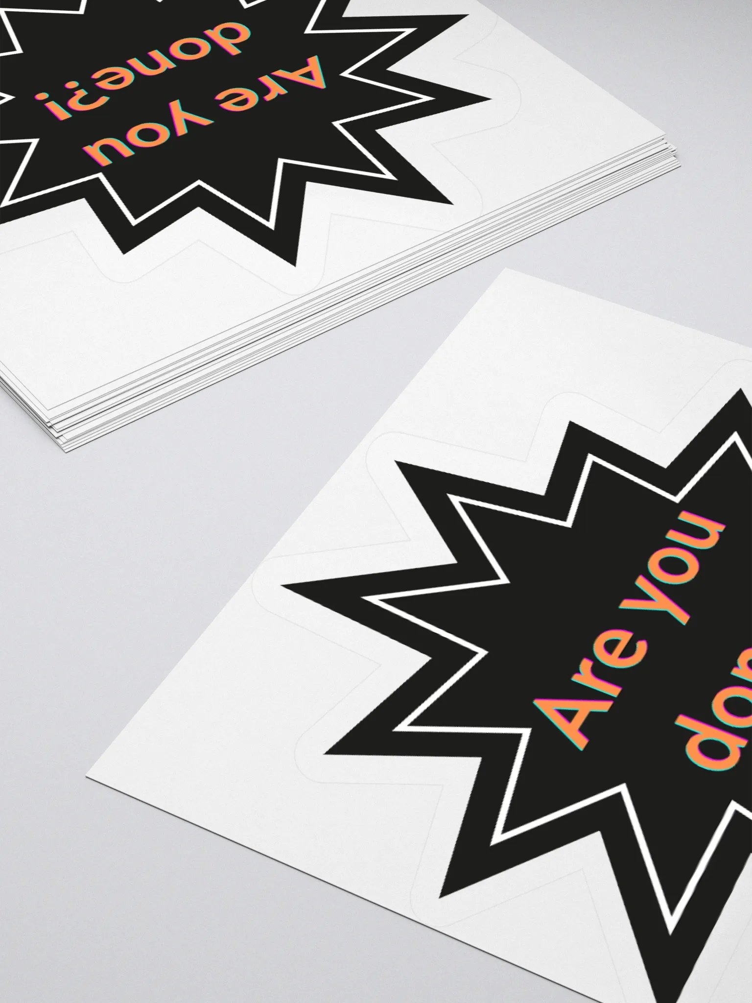 Sassy 'Are You Done?!' Kiss Cut Stickers product image (11)