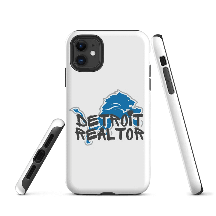 Detroit Realtor Lion Tough iPhone® Case - WHITE product image (1)