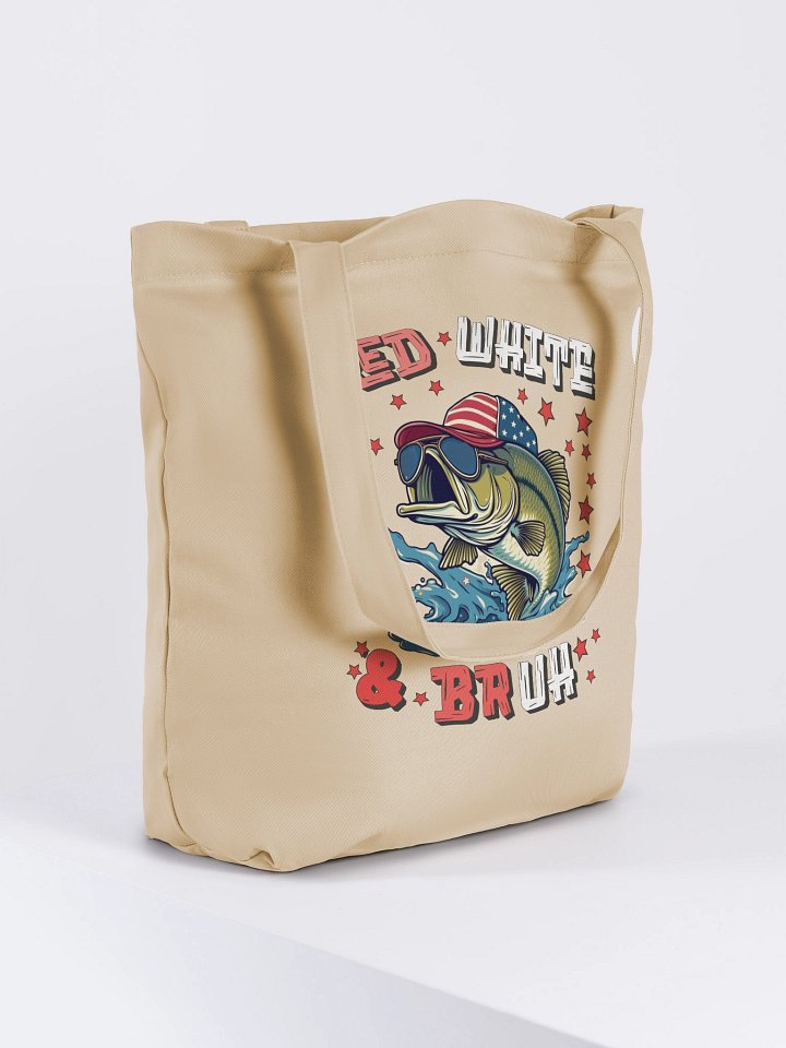 Red White And Bruh Eco-Friendly Tote Bag product image (4)