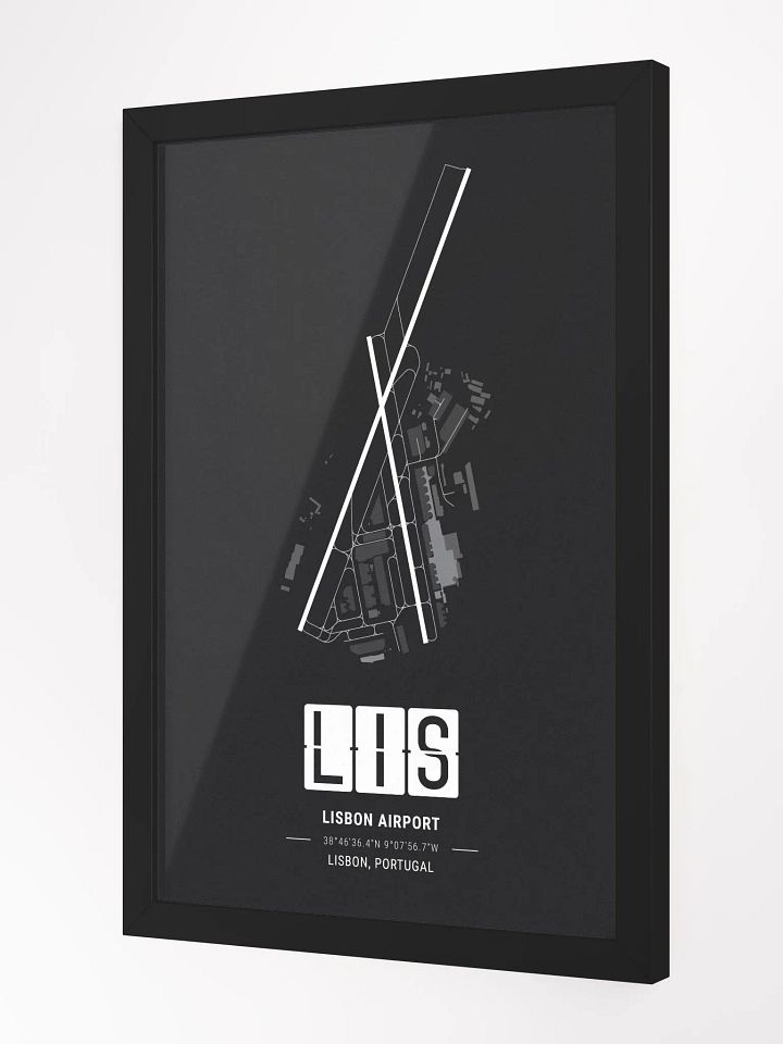 Framed Airport LIS Premium Map On Matt Paper product image (2)