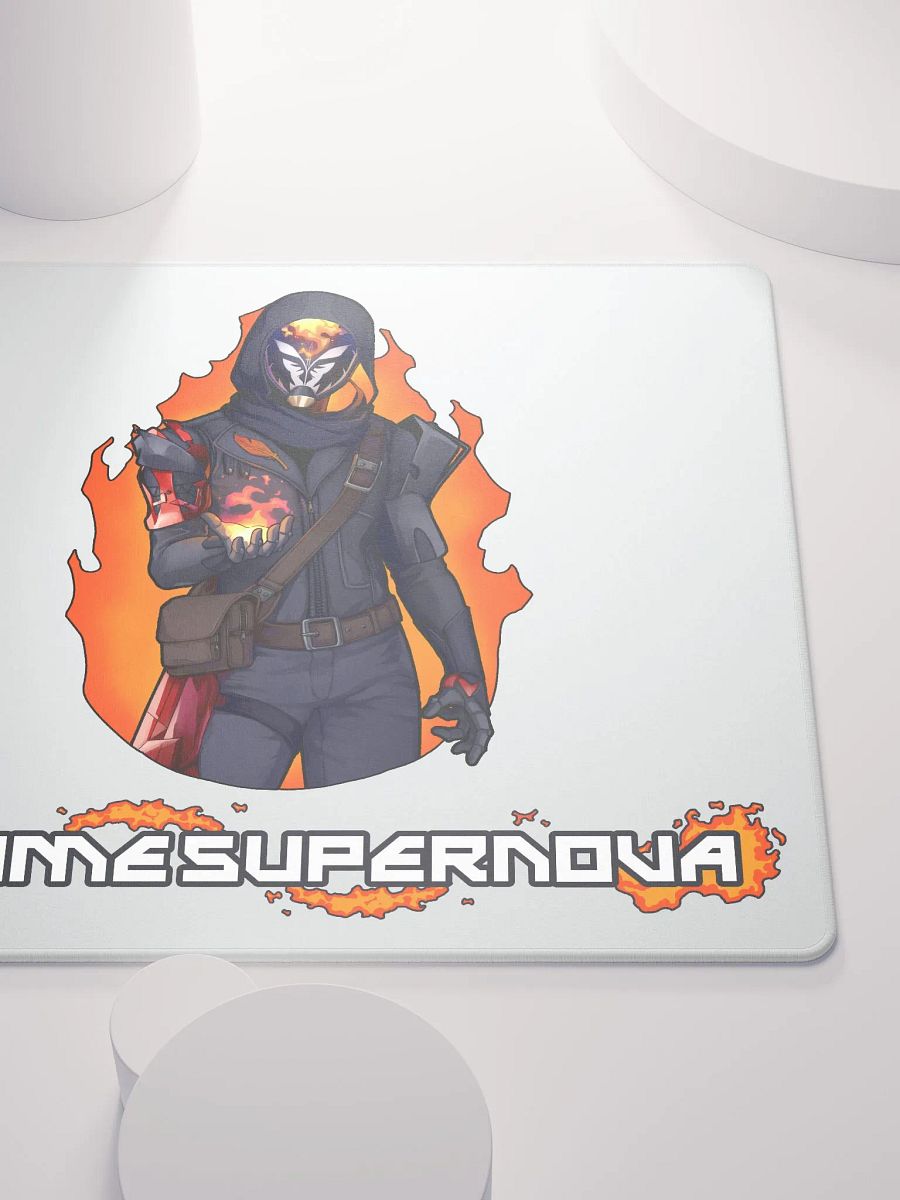 Flame Supernova Gaming Mousepad (White) product image (5)