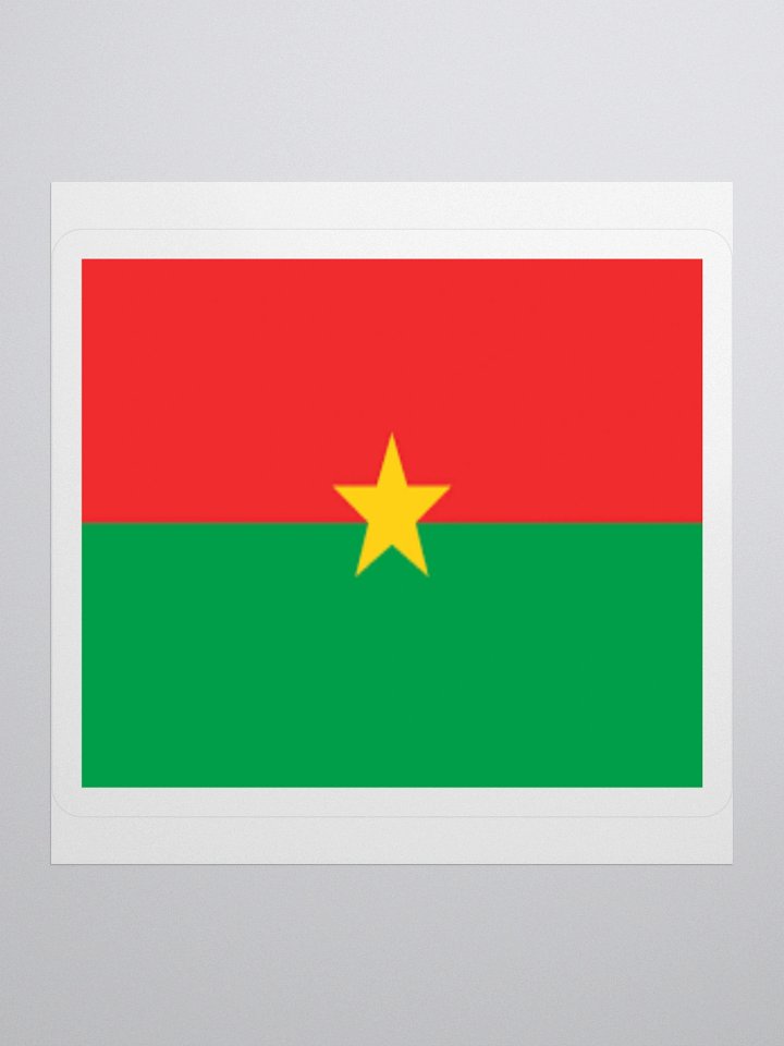 Exclusive Burkina Faso Flag Kiss-Cut Stickers - High-Quality Vinyl, Multiple Sizes product image (3)