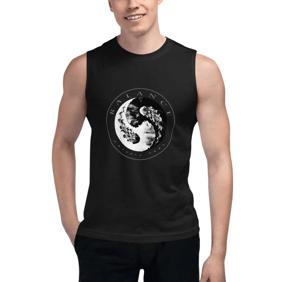 Yin-Yang Jellyfish Harmony Muscle Tank product image (6)