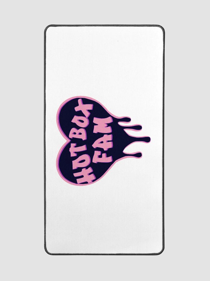 HOT BOX FAM BLACK AND PINK LOGO DESK MAT product image (2)