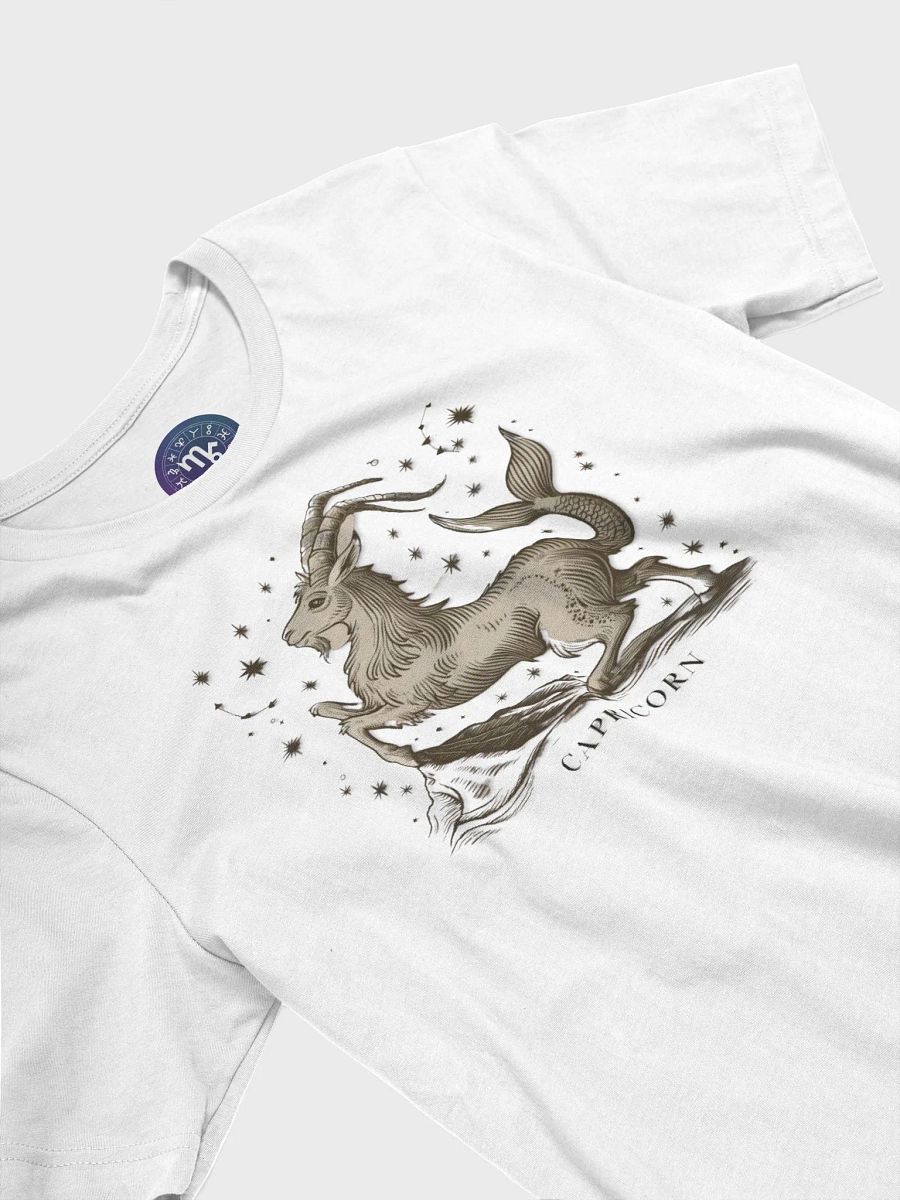 Unisex Capricorn Zodiac T-Shirt - Mythical Sea-Goat and Celestial Design, Astrology Gift product image (5)