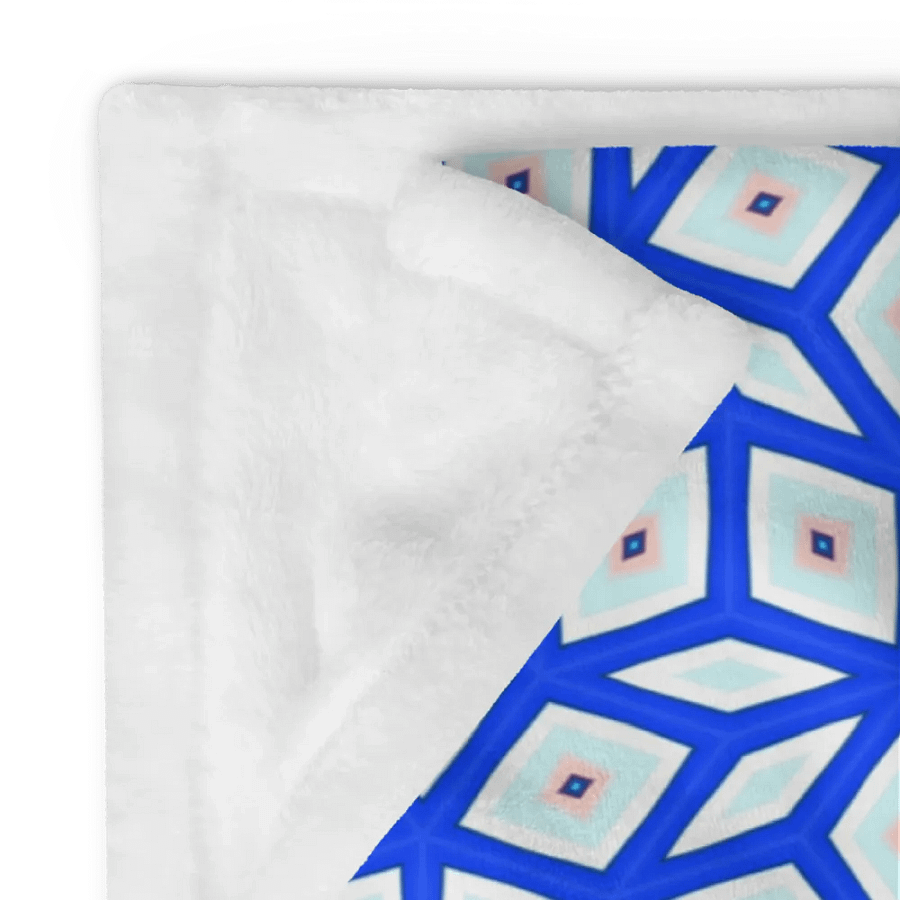 Blue Octagonal Star Throw Blanket product image (12)