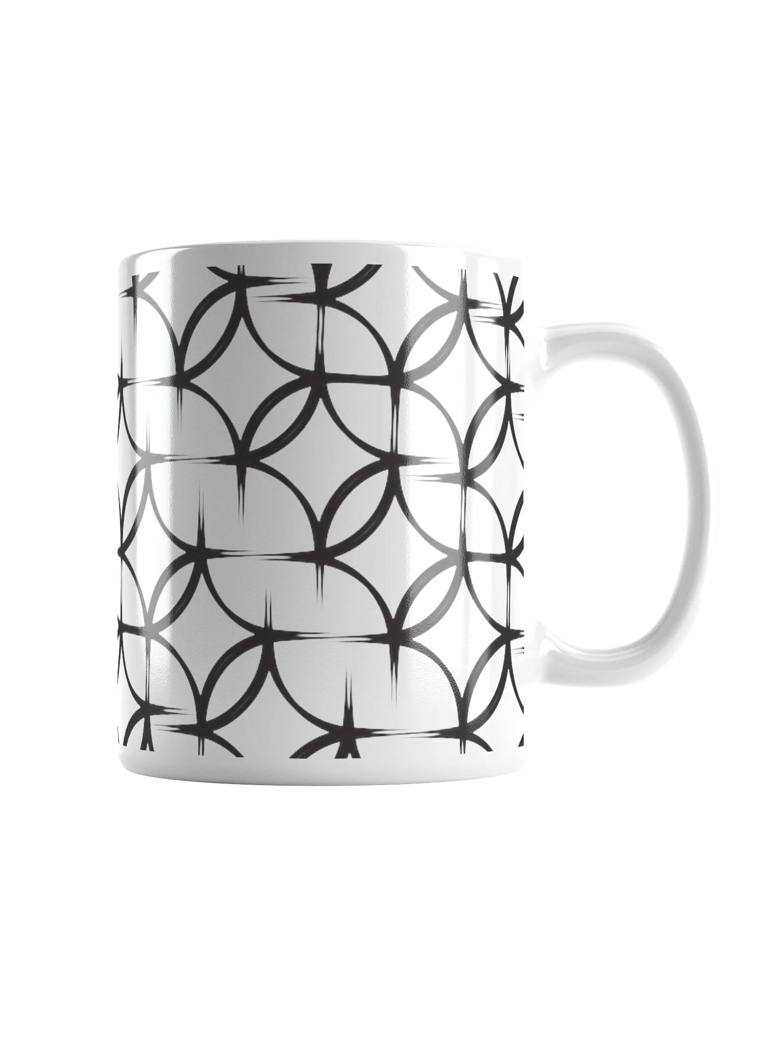 Symmetric Circles White Mug product image (1)