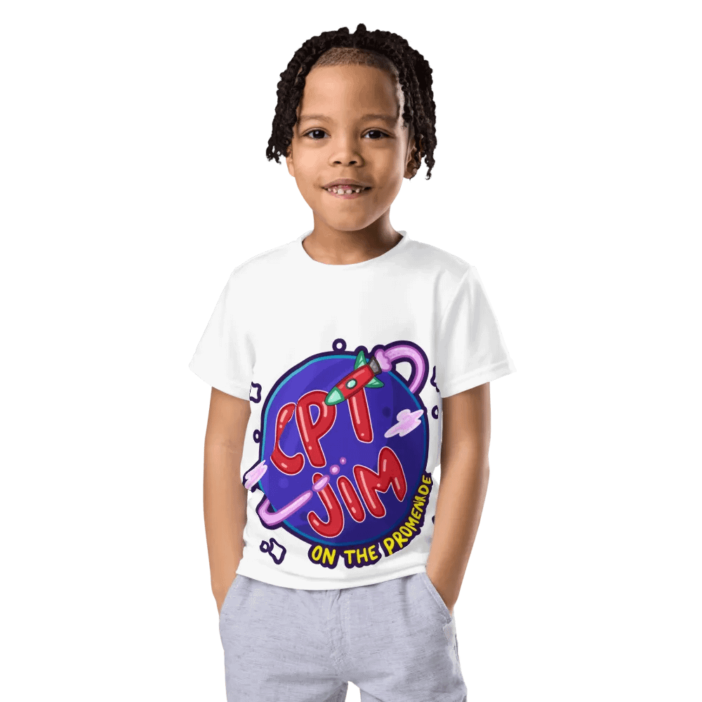 Cosmic Captain Kids' Crew Neck Tee product image (4)