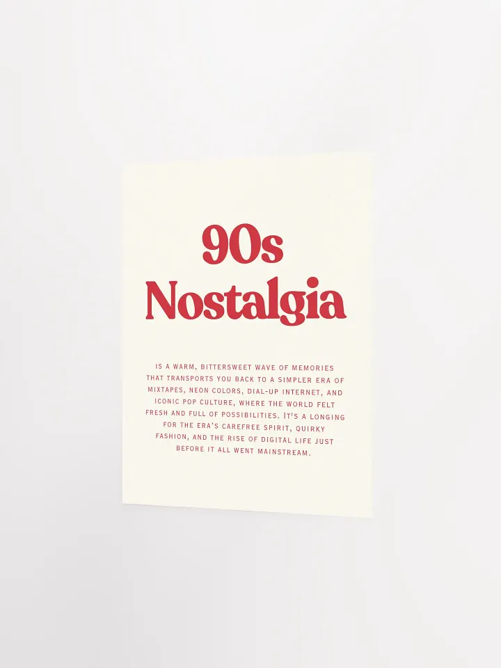 90s Nostalgia - Enhanced Matte Paper Poster product image (2)