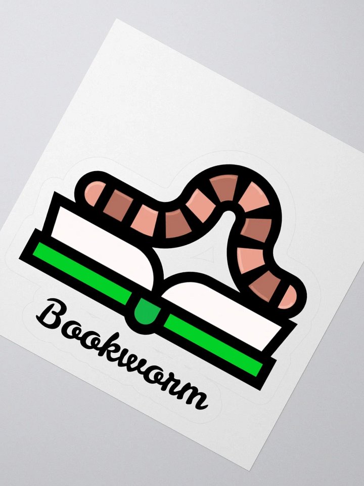 Bookworm Sticker product image (5)