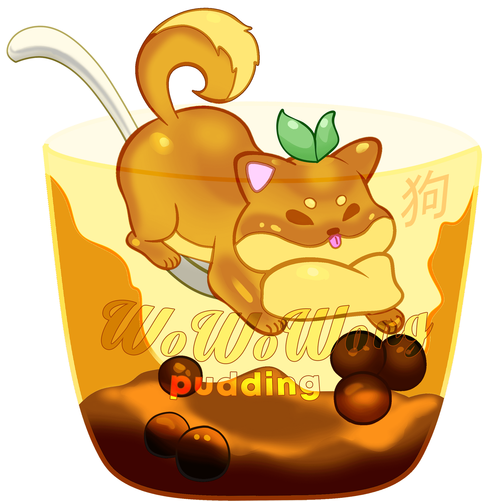Zodiac Drinks - Pudding Dog - Sticker product image (2)
