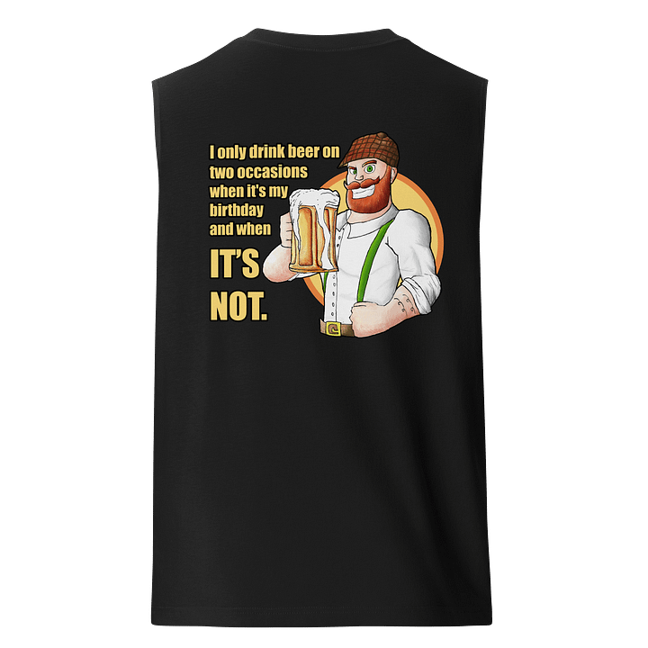 Beer Lad 3 muscle tank back product image (1)