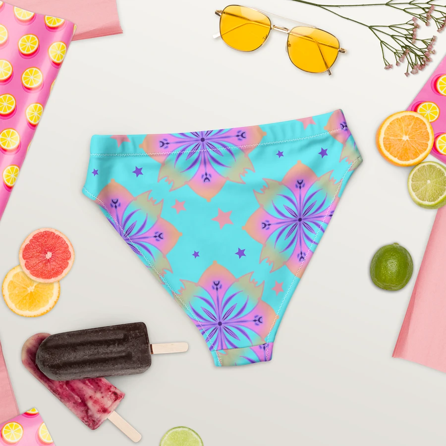 Pretty Pastel Bow Pattern High Waisted Bikini Bottom product image (5)